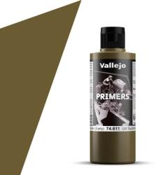 Vallejo Primers Earth Green zöldes barna akril alapozó festék 200ml (VAL74611)