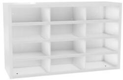 MALOW Fém műhelyszekrény osztórészekkel SFR121, 90 x 150 x 50 cm, szürke