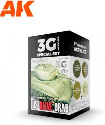 AK Interactive AFV Special Set Modulation US Olive Drab akrilfesték készlet 4x 17ml (AK11643)