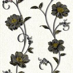 DEGRETS Tapéta DEGRETS 1265 Papír, Demi fehér-fekete, Méret: 0.53m x 10.05m = 5.3 m2 (1265)