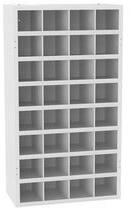 MALOW Fém műhelyszekrény osztórészekkel SFR321, 180 x 100 x 50 cm, szürke