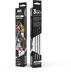 AK Interactive Tabletop szintetikus ecset készlet (AKB102)