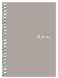 Shkolyaryk Publishing House Spirálfüzet, kockás, A6, 80 lap, PP borító, SHKOLYARYK Genius, vegyes (A6-080-6807K)