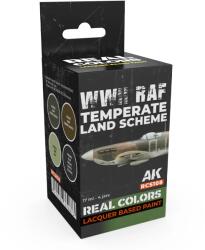 AK Interactive WWII RAF Temperate Land Scheme lakk alapú festék készlet 4x 17ml (RCS108)