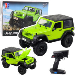 DOUBLE E Távirányítású terepjáró RC Jeep Wrangler Rock Crawler Zöld 1: 14 (5905991079866)