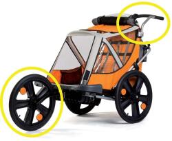 Bellelli Jogging Kit első kerék és tolókar szett biciklis utánfutóhoz