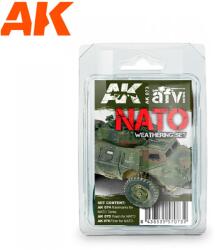 AK Interactive AFV NATO Weathering Set enamel festék készlet 3x 35ml (AK073)
