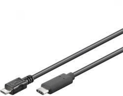 PremiumCord USB 2.0 Type C Micro USB Átalakító Fekete 1m KU31CB1BK (KU31CB1BK)