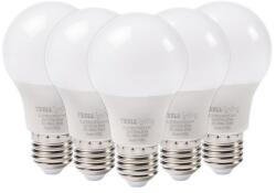 TESLA Tesla BULB E27, 9W, 230V, 1055lm, 25 000h, 3000K meleg fehér, 220°, 5 darabos csomag (BL270930-5PACK2)