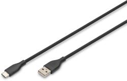 ASSMANN USB 2.0 Type C Átalakító Fekete 1m AK-300340-010-S (AK-300340-010-S)