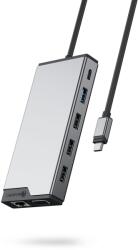 ALOGIC DUCDDV3V2 Univerzális USB-C notebook dokkoló állomás 100W - Szürke (DUCDDV3V2)