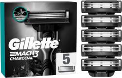 Gillette Mach3 Charcoal Férfi Borotvabetétek, 5 3 Pengés Borotvabetétek