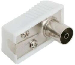  90°-os Koaxiális TV Aljzat - Műanyag