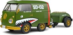 Solido Model de colecție SOLIDO Modern: Mașini - Volkswagen Transporter T1 Kool Kombi Army Fighter (Green) (1950) (SOL1810901)