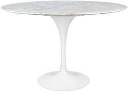 King Home Tulip Marble 120 Carrara étkezőasztal márvány fehér (GT-09M.FI120)