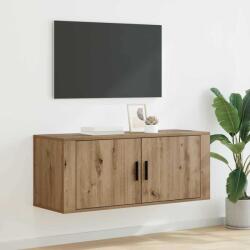 vidaXL Стенен ТВ кабинет 100 x 34, 5 x 40 см Дъб Инженерна дървесина (881154)