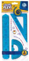 Astra Set de rigle ASTRA cu raportor flexibil 3 piese 424120001 (424120001)
