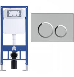 Welland M6601 Slim beépíthető fali WC tartály + nyomólap (G1201C)