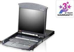 ATEN ALTUSEN KVM Konzol LCD 19" + Switch IP, 8 port (KL1508AIN-AXA-AG) (KL1508AIN-AXA-AG)