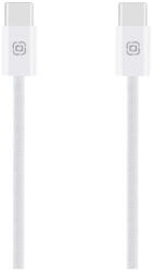 Obal: me USB-C-USB-C szövet kábel, 60W, PD, 1m, fehér (CC60BWH)