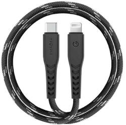Energea Nyloflex C94 USB-C / Lightning MFI szövet töltő- és adatkábel, 3m, fekete (CBL-NFCL-BLK300)