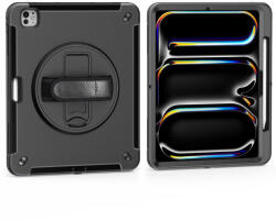 Apple 4smarts Rugged Apple iPad Pro 11 (2024) közepesen ütésálló tok kitámasztóval, fekete (4S541161) - phoner
