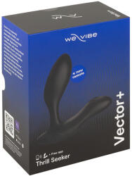 WE-VIBE Vector+ - анален вибратор с управление чрез приложение (черен)