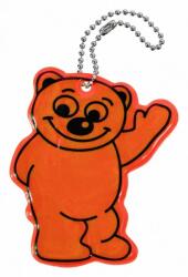 COMPASS Fényvisszaverő medál Bear narancssárga (01724)