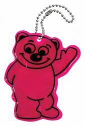 COMPASS Fényvisszaverő medál Bear rózsaszín (01725)