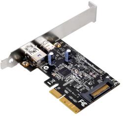 SilverStone SST-ECU03 1xUSB-A / 1xUSB-C 3.1 port bővítő PCIe kártya (SST-ECU03)