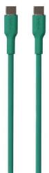 SBS Puro Soft USB-C apa - USB-C apa 2.0 Adat és töltő kábel - Sötétzöld (1.5m) (PUUSBCUSBCICONDKGRN) (PUUSBCUSBCICONDKGRN)