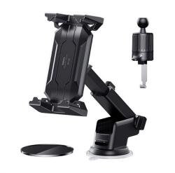 REMAX autós tartó (szellőzőre, műszerfalra, szélvédőre, gravitációs, állítható, tablet) FEKETE (RM-C46) (RM-C46) (RM-C46)