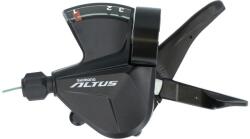 Shimano Altus SL-M2010-L Rapidfire váltókar, csak bal, 3s, bilincses rögzítés, kijelzővel, fekete, OEM kiszerelés - bikepro - 6 890 Ft