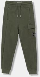 Calvin Klein gyerek pamut melegítőnadrág - zöld 170