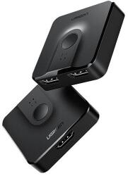 UGREEN 2 az 1-ben HDMI 1.4 Kapcsoló, Fekete (50966)