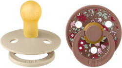 BIBS játszócumi - X Liberty Colour natúr kaucsuk 0-6 hó kamilla mackó 2 db - vital24