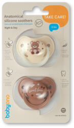  BabyOno játszócumi anatómiai szilikon dupla Sweet Love 0-6 hó 1670/01 - vital24