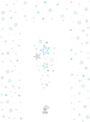  Color pelenkázó lap sík 70x50cm Kék csillag - vital24