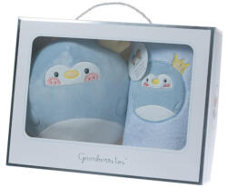  Gamberritos takaró wellsoft 80x110cm plüss játékkal kék pingvin 10756 - vital24