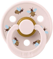 BIBS játszócumi - Studio Méhecskék Colour natúr kaucsuk 0-6 hó szirom 1db tasakban - vital24