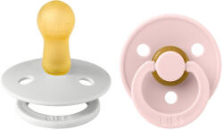 BIBS játszócumi - Colour natúr kaucsuk 6-18 hó harmat és cseresznyevirág 2 db - vital24