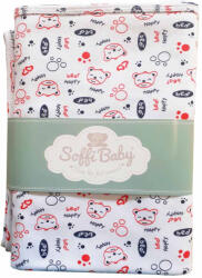 Soffi Baby takaró pamut dupla happy bear 80x100cm
