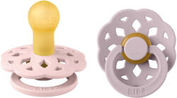 BIBS játszócumi - Boheme natúr kaucsuk 0-6 hó cseresznyevirág és hamvas lila 2 db - vital24