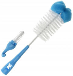 AKUKU üveg és cumimosó kefe szivacsos kék - vital24