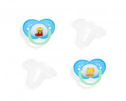 Baby Bruin 55043229 Baby Bruin 2 db-os szilikon játszócumi kupakkal 1-es méret
