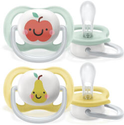 Philips játszócumi - ultra air 0-6hó neutral 2db alma-körte - vital24
