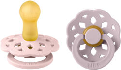 BIBS játszócumi - Boheme natúr kaucsuk 6-18 hó cseresznyevirág és hamvas lila 2 db - vital24