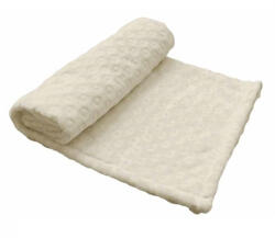 Vaganza takaró wellsoft dupla nyomott mintás 70x90cm Ecrü