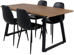  Étkezőgarnitúra Dallas 330 (Fekete)