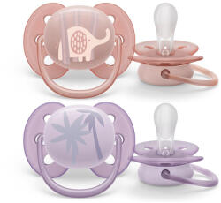 Philips játszócumi Ultrasoft Premium állatos 0-6hó lányos 2db - vital24